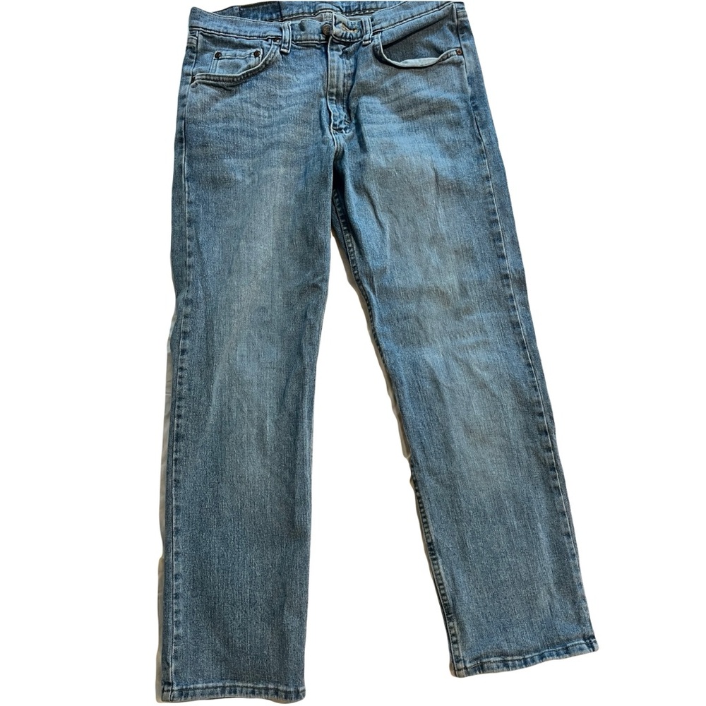 Wrangler Men's Light Blue Straight Jeans Waist 31 x 30L Regular Fit